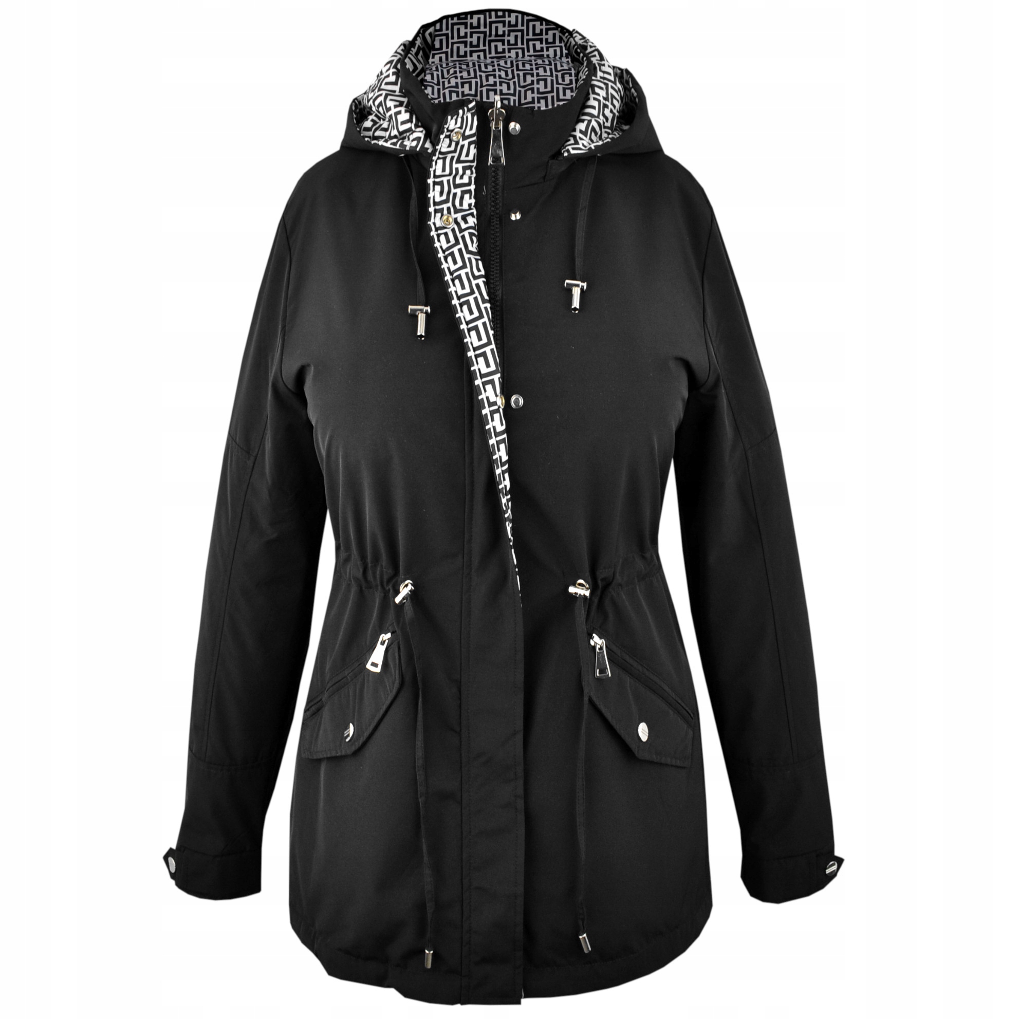 

B-246 Kurtka Parka Przejściowa Czarna rozm 7XL