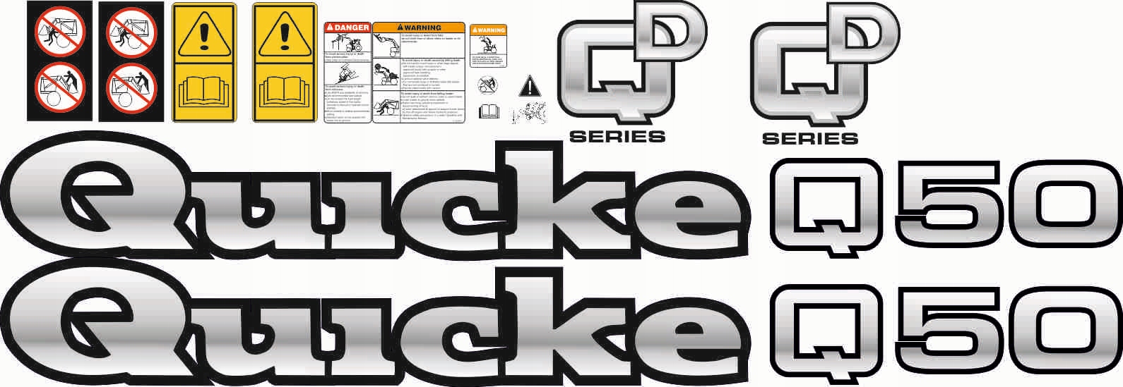 Погрузчик TUR QUICKE Q50 наклейки наклейка