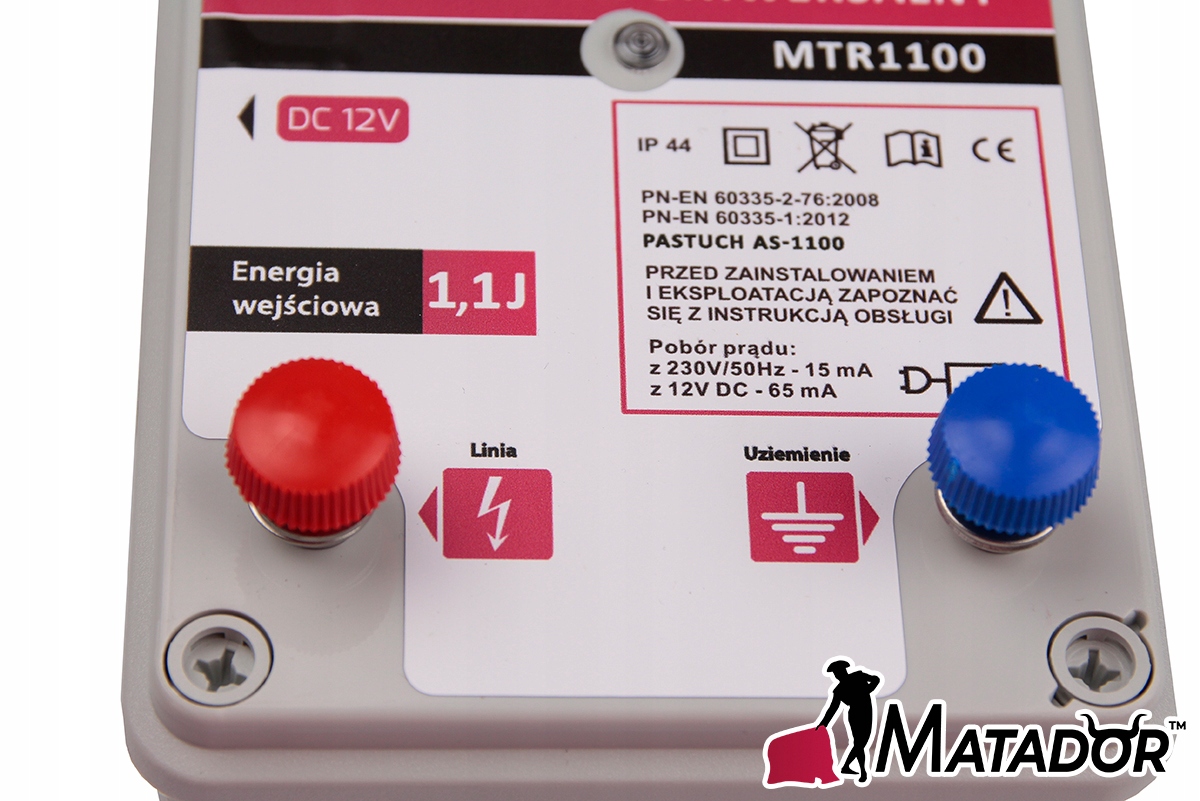 Pastuch elektryczny elektryzator 1,1J psy konie +BATERIA + Panel Solarny EAN (GTIN) 5902288237251