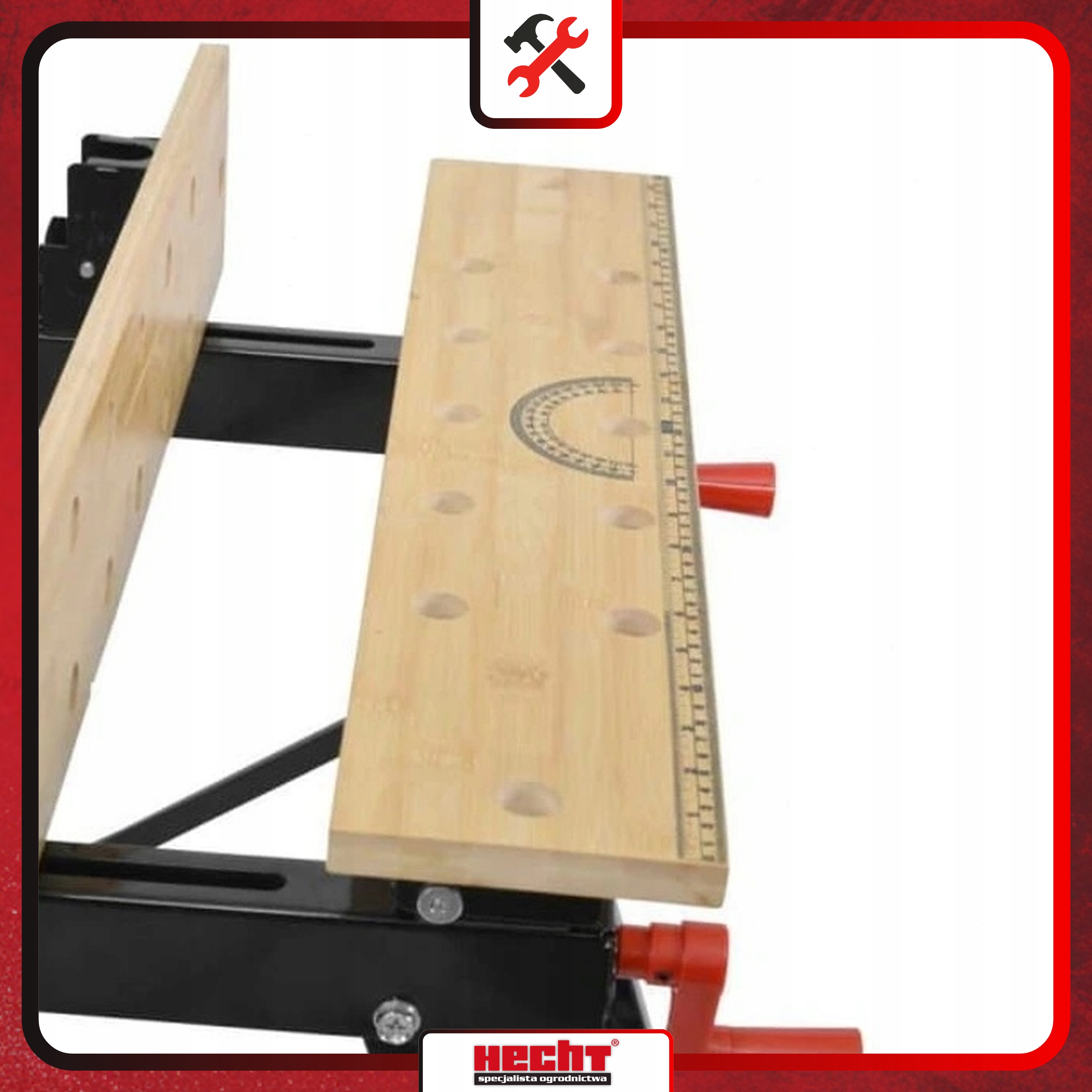 Stół Warsztatowy Roboczy Składany HECHT 0003 Obciążenie 100 Kg Waga 7 Kg Marka Hecht