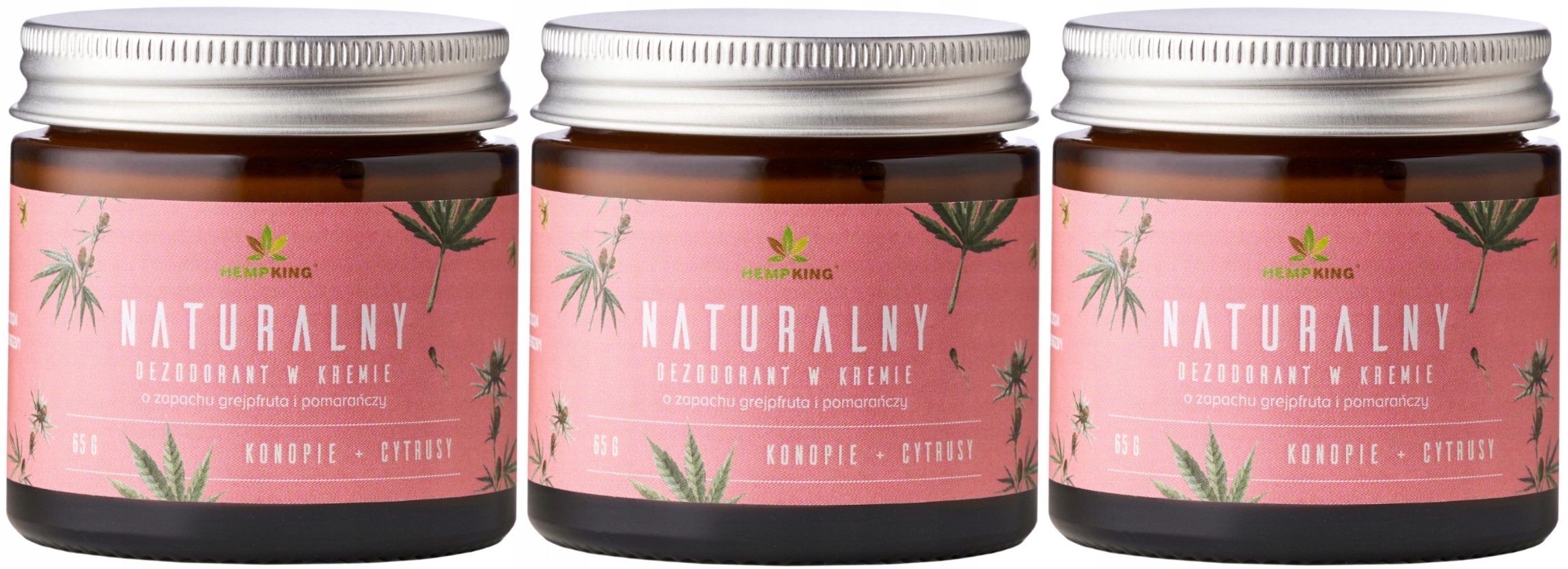 3x Biowen Přírodní krémový deodorant s vůní grapefruitu a pomeranče