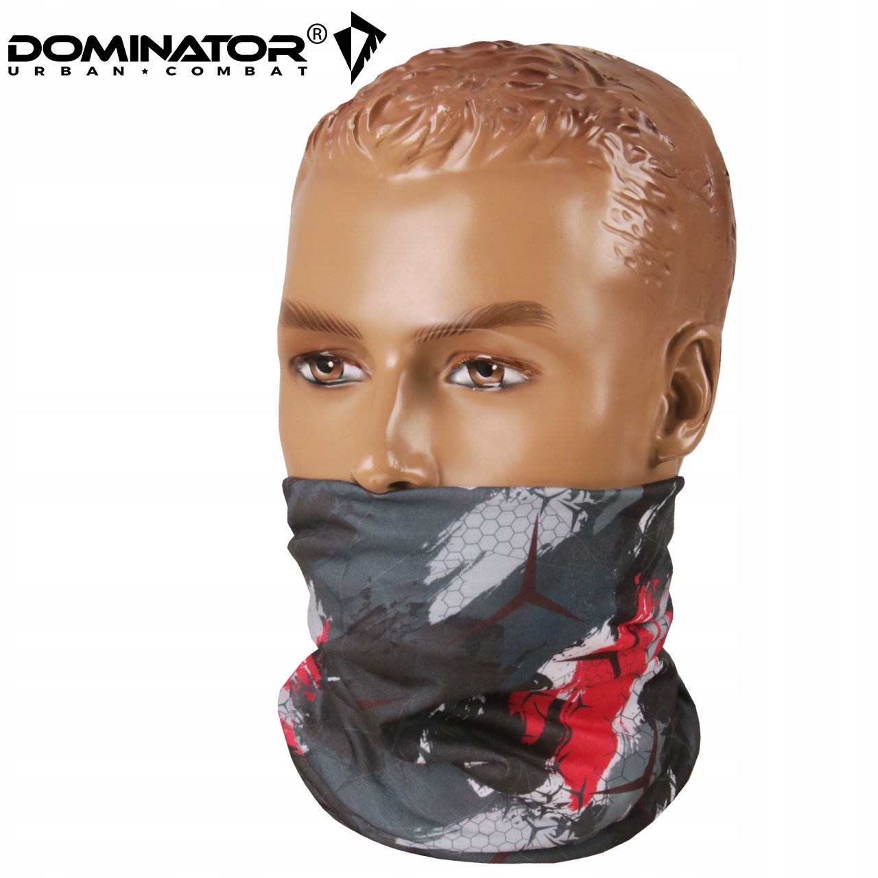 DOMINATOR SZAL KOMIN KOMINIARKA CZAPKA Black Red Kolor wielokolorowy