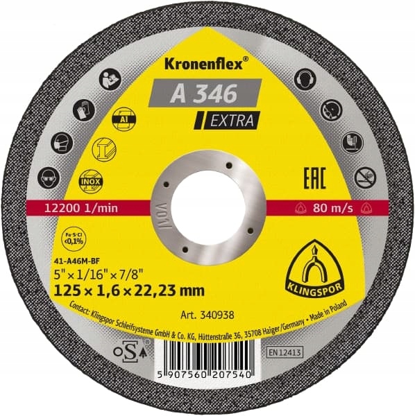 

Tarcza Do Cięcia Metalu 125 x 1,6 Tarcze Alu Flex