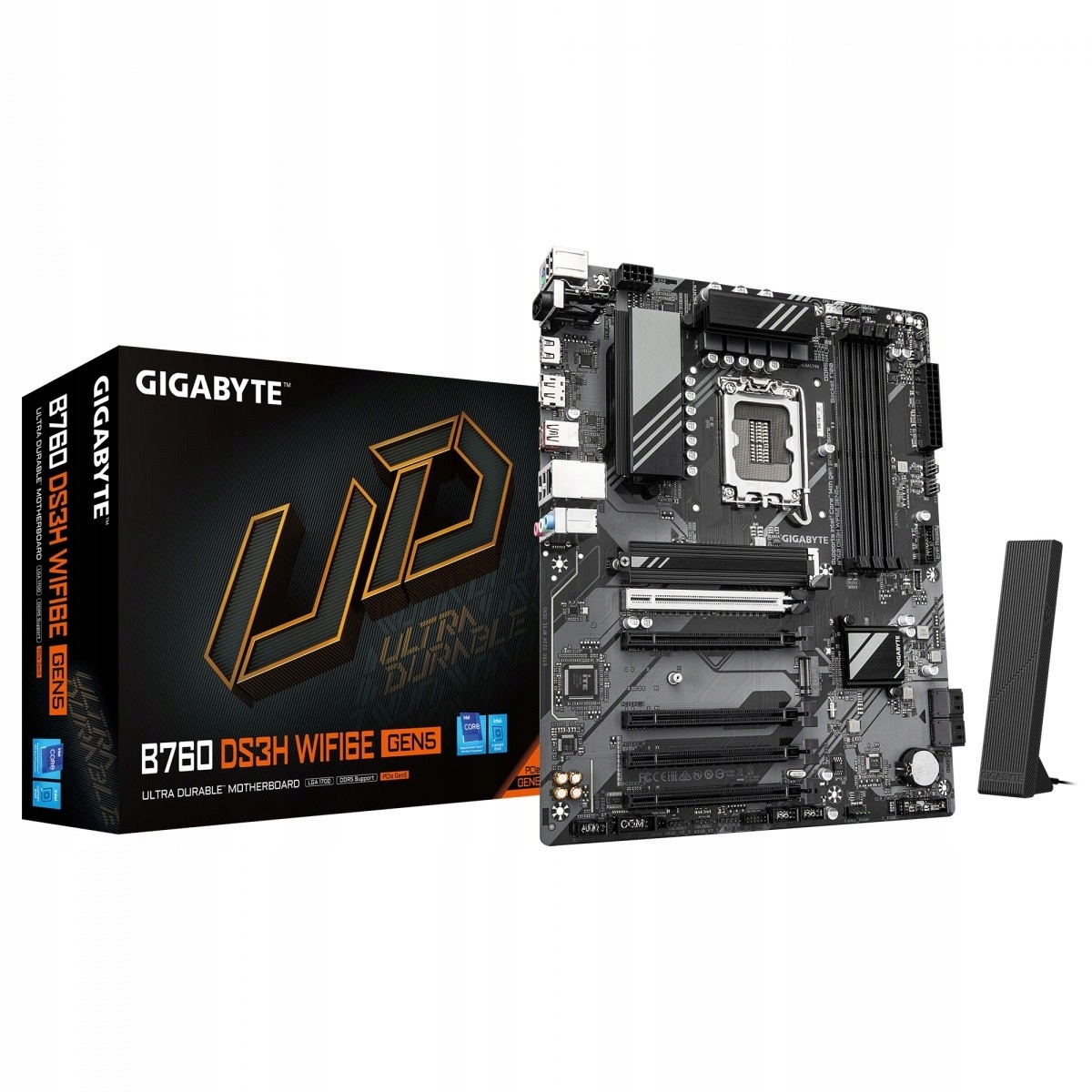 Gigabyte Základní deska B760 DS3H WF6E GEN5 s1700 4DDR5 Hdmi/dp Atx