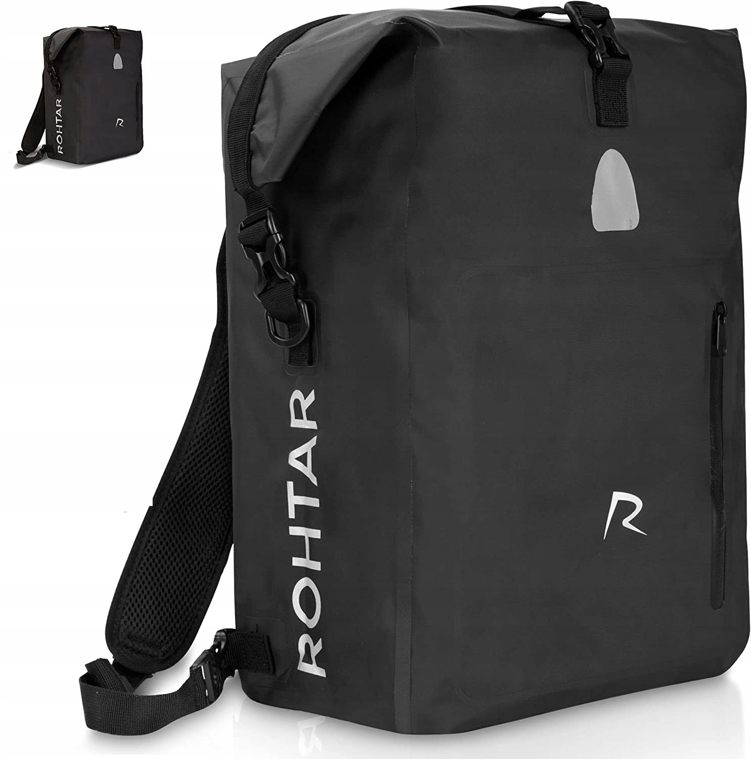 Sakwa Rowerowa Uniwersalna Rohtar 18l Czarna