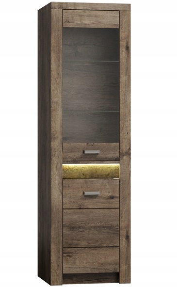 

witryna wysoka wąska regał słupekszybą Indiana 04