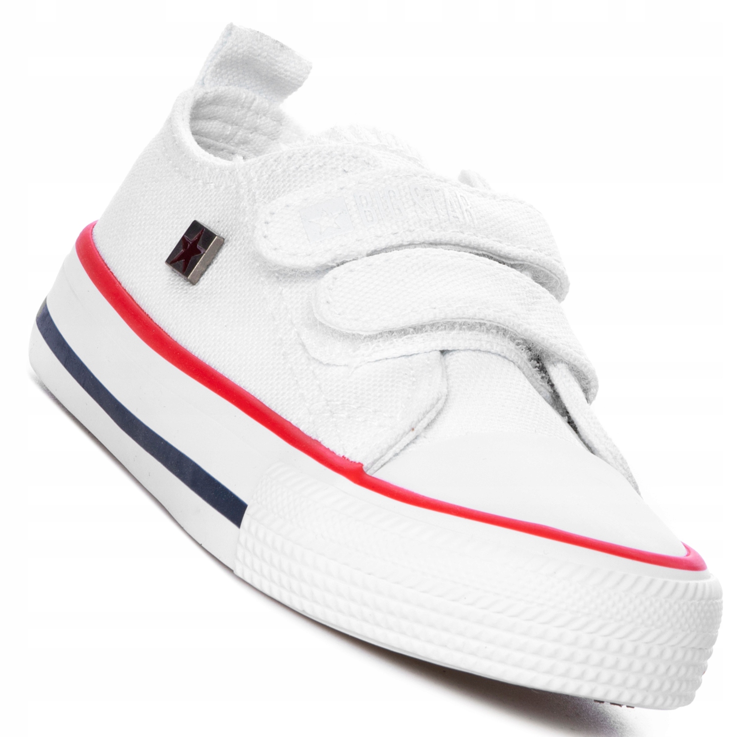 

Trampki Dziecięce Big Star Buty na rzepy Białe 23