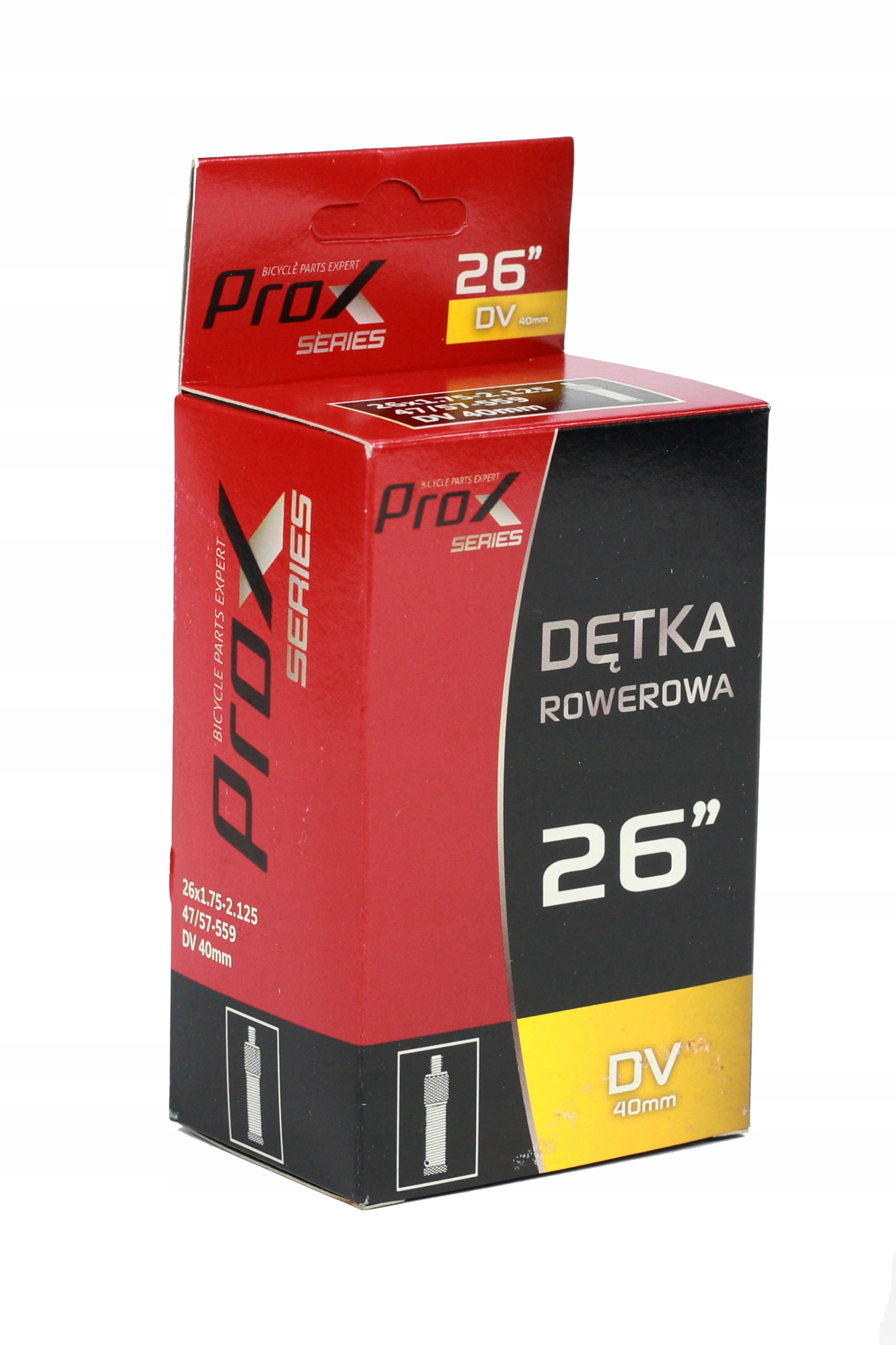 

Dętka Rowerowa 26”x1.75 do 2.125 DV 40mm ProX