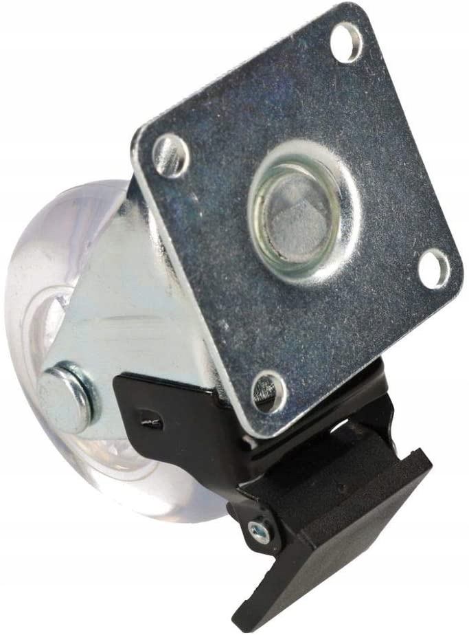 KÓŁKO OBROTOWE MEBLOWE PRZEŹROCZYSTE Ø50 HAMULEC Średnica 50 mm