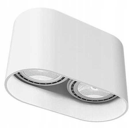 Stropné svietidlo Oval White 2xGU10 ES111 Do izby Salónu kabinetu Domov