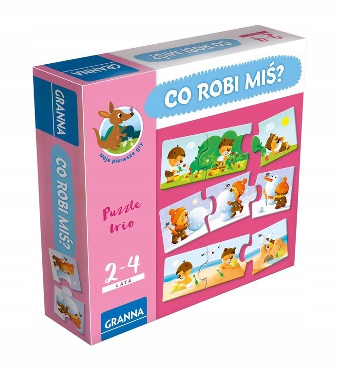 

Granna Puzzle Gra Edukacyjna Co Robi Miś