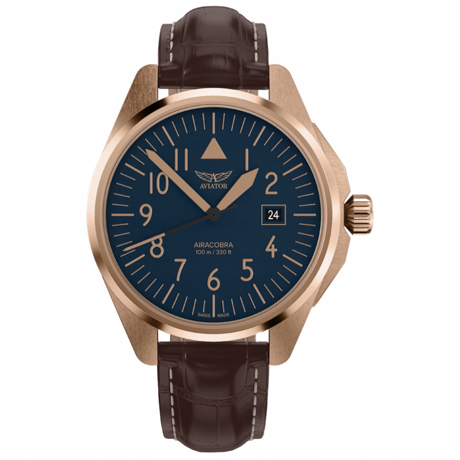 Pánské Hodinky Aviator V.1.38.2.318.4 hnědé