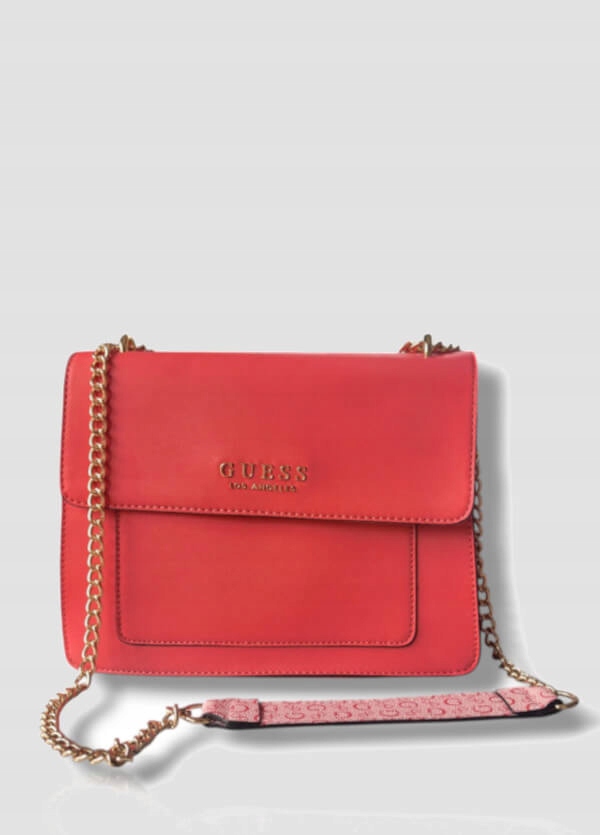 Guess Dámská kabelka s řetízkem na rameno, růžová barva