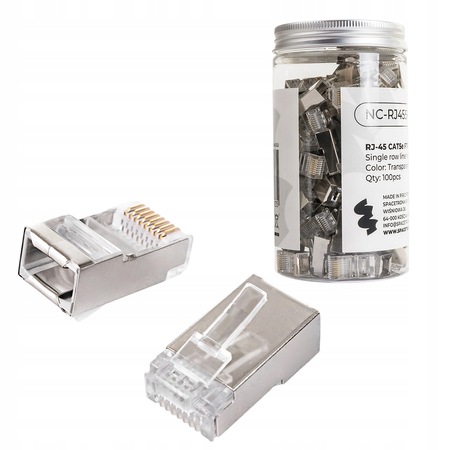 Wtyk RJ45 kat. 5e Ftp NC-RJ455FT-0 100szt