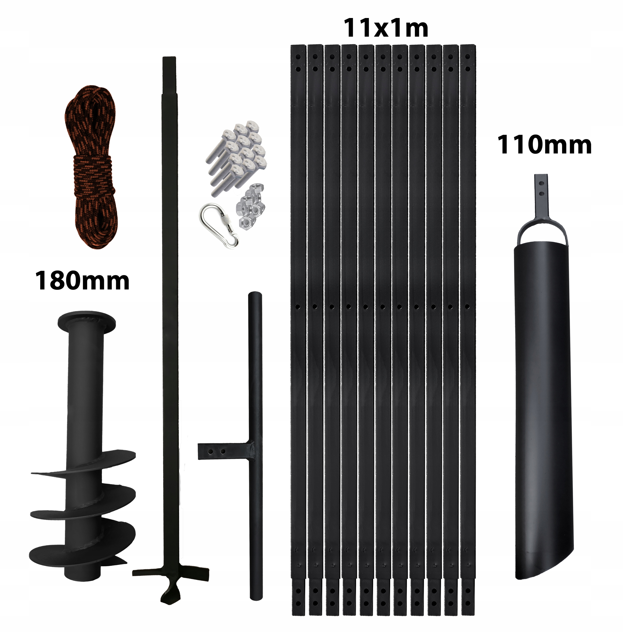 Wiertnica ręczna do studni 180mm 12m szlamówka