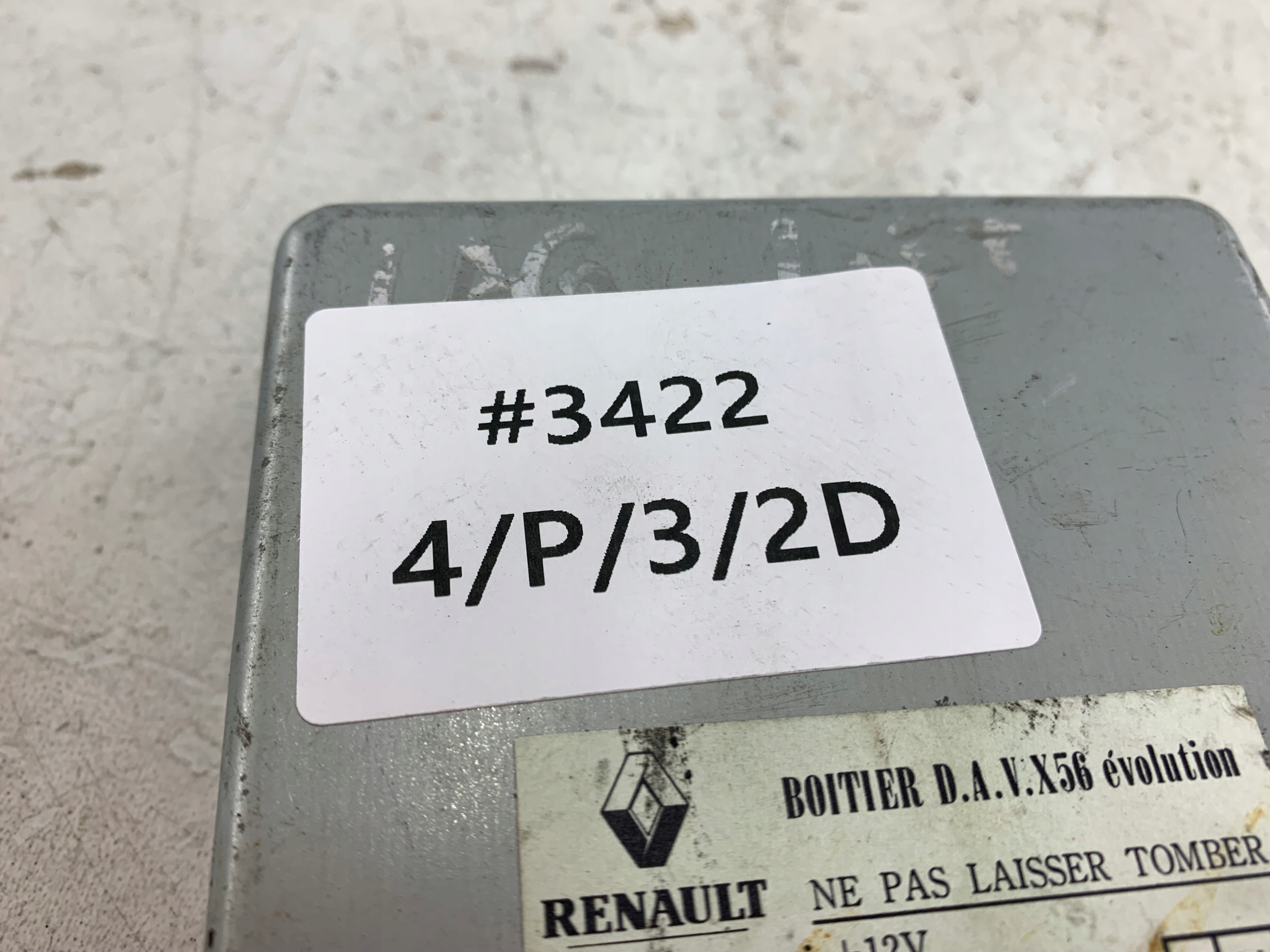 RENAULT LAGUNA and module control unit 7700419196A