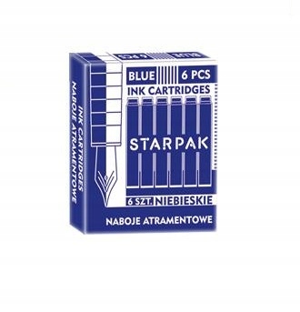 

Naboje Do Piór Niebieskie Starpak 6 Szt.