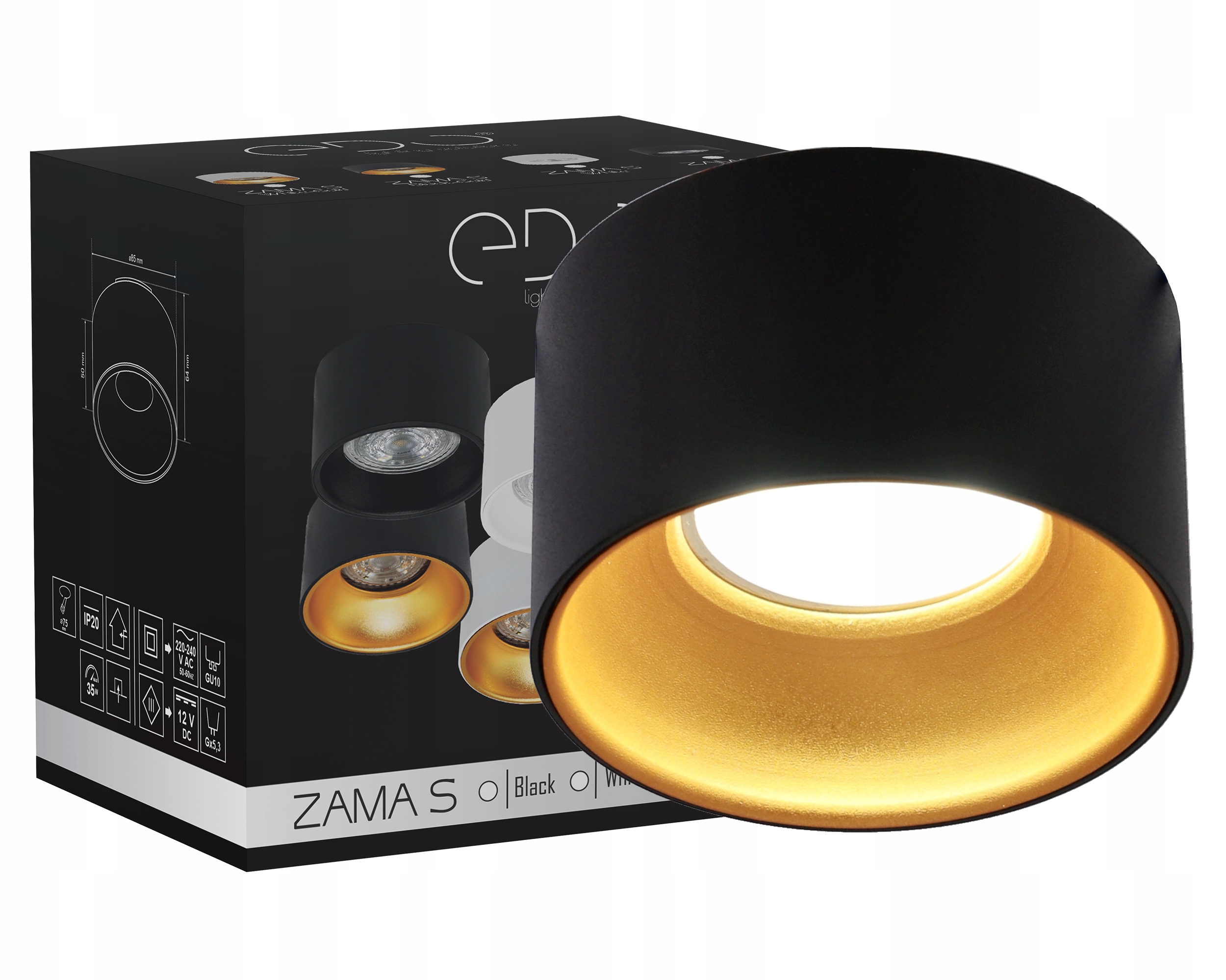 

Oprawa Halogenowa Podtynk Tuba Led Mini GU10 B/g