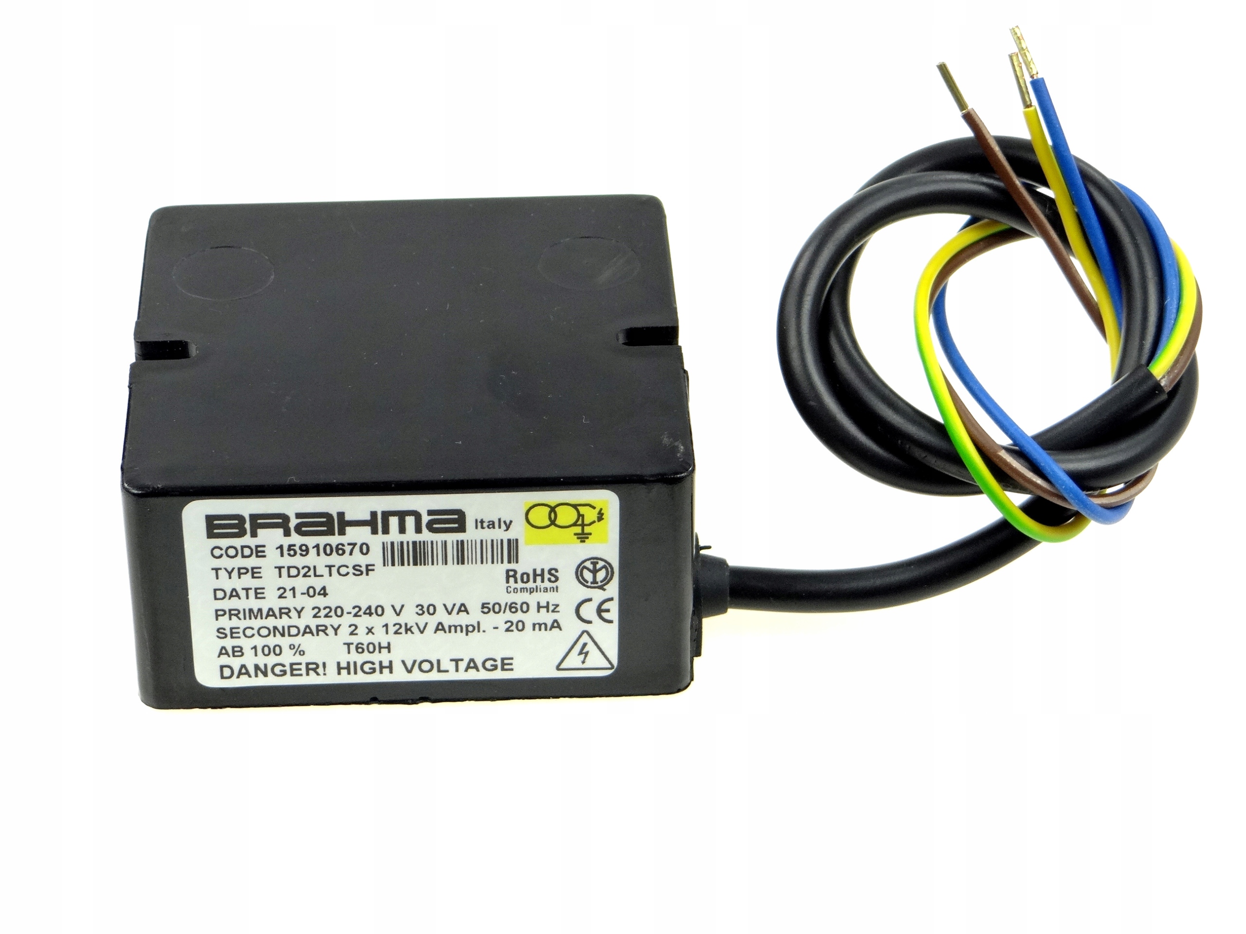 Zapaľovací transformátor Brahma TD2 Ltcsf 15910670