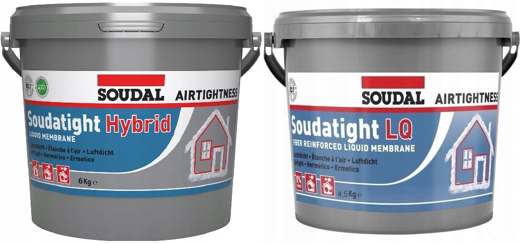 Soudal Sws tekutá membrána Hybrid 6 kg vnější Lq 4,5 kg vnitřní