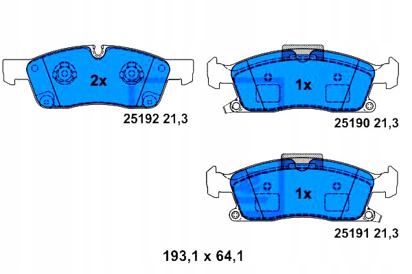 Ate Brzdové Destičky Mercedes Přední W166 X 166 Gl M