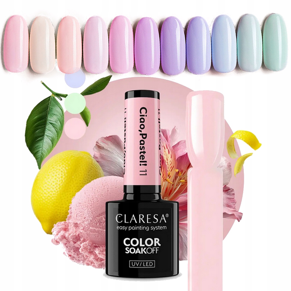 Claresa Ciao,Pastel! zestaw cała Kolekcja hybryd pastele 11 szt