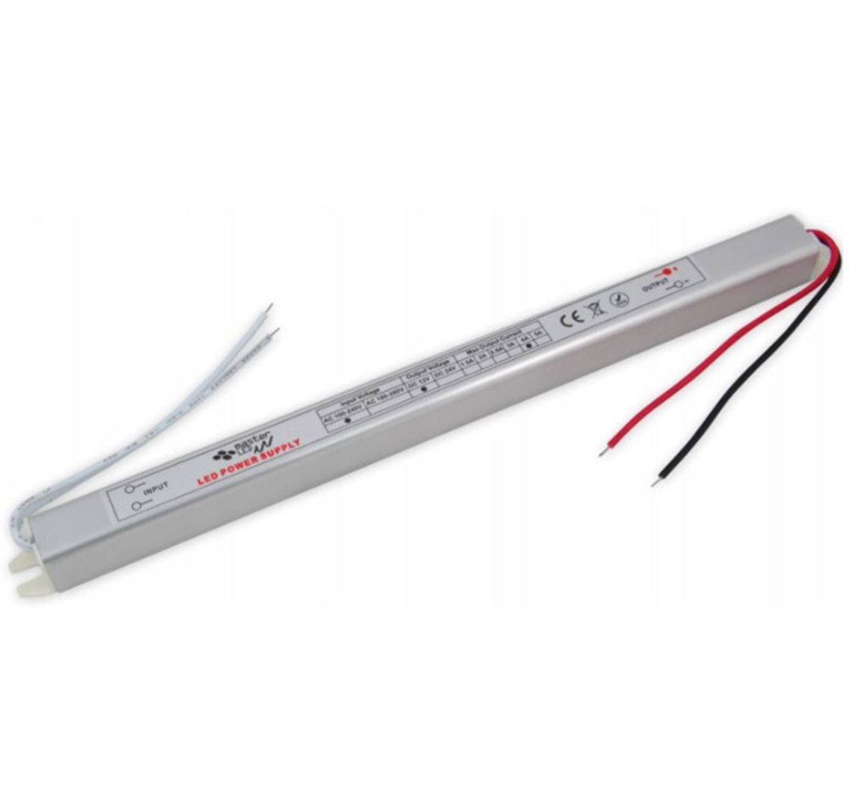 ZASILACZ MEBLOWY WĄSKI 12V DC 60W 5A ULTRA SLIM DO TAŚM LED IP20