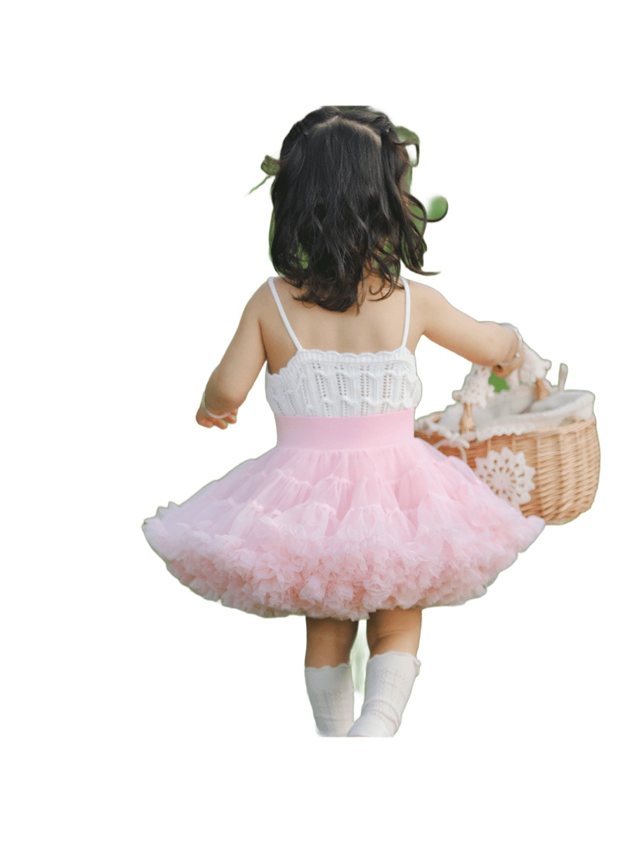 Tiulowa spódniczka dla dziewczynek jasny róż, 128/134 Marka Inna marka