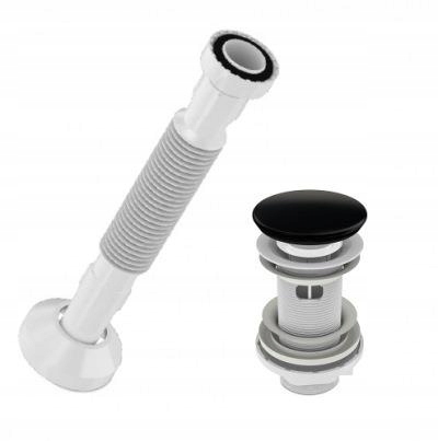 

Syfon Umywalkowy Elastyczny Korek Klik-klak Czarny