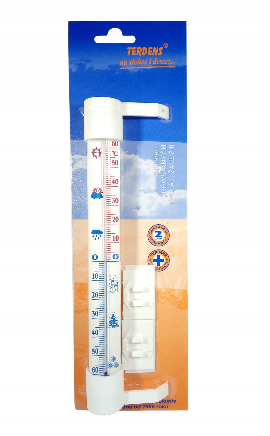 Termometr zewnętrzny zaokienny - Średni 24cm