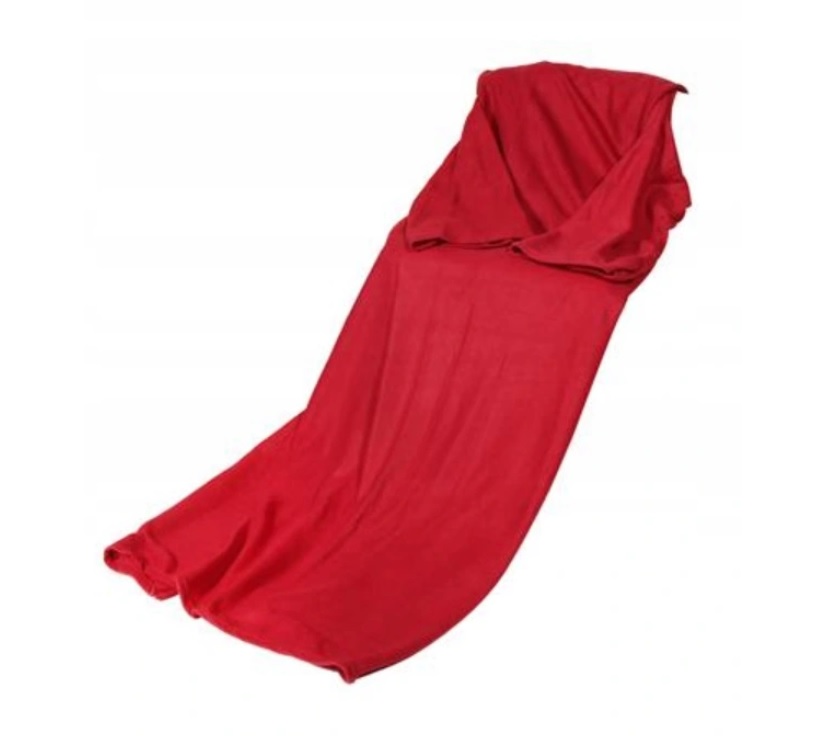 

Cieplutki Koc Z Rękawami Snuggie Czerwony Ps