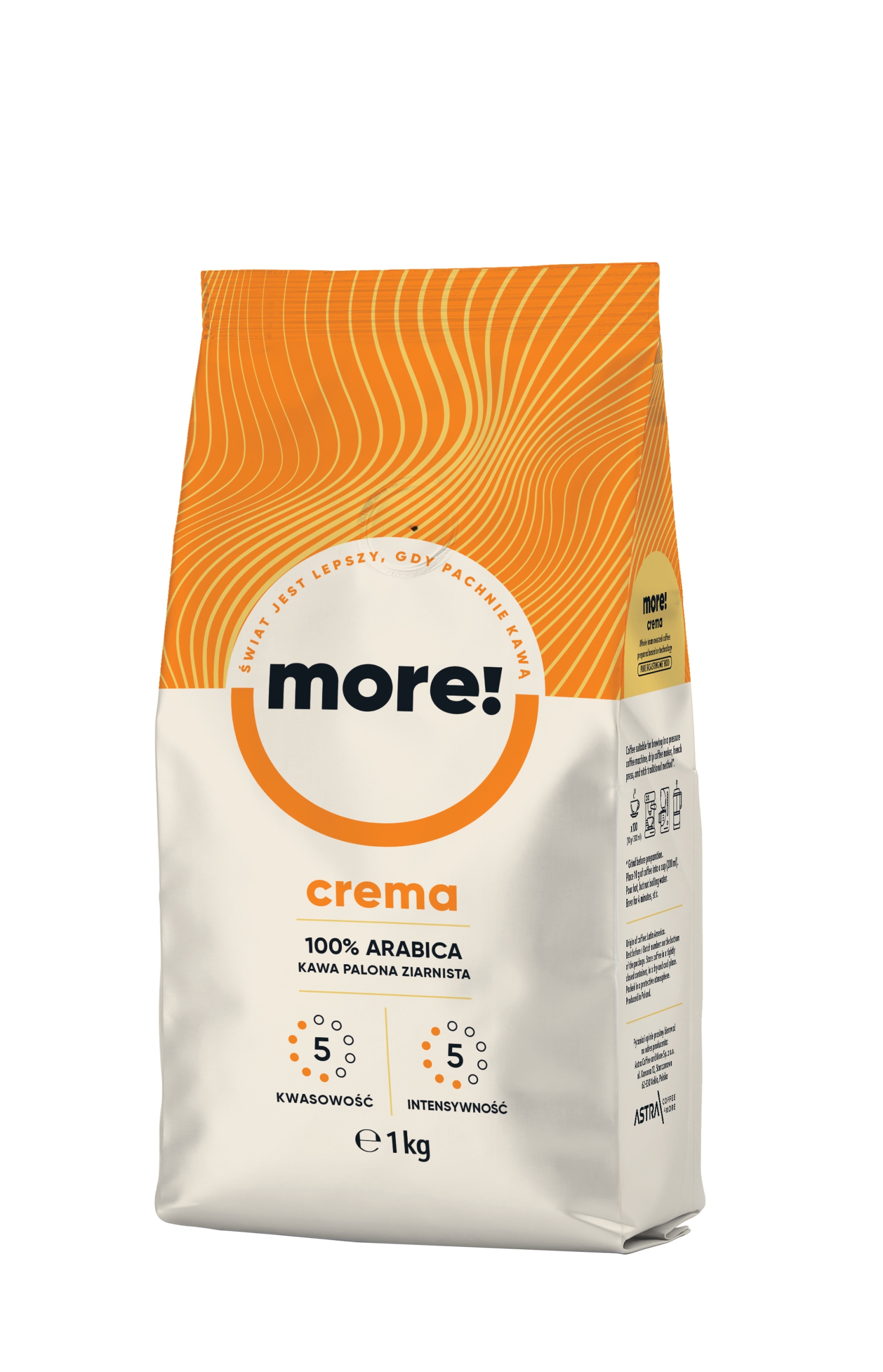 Levně Astra More Crema 1kg káva káva