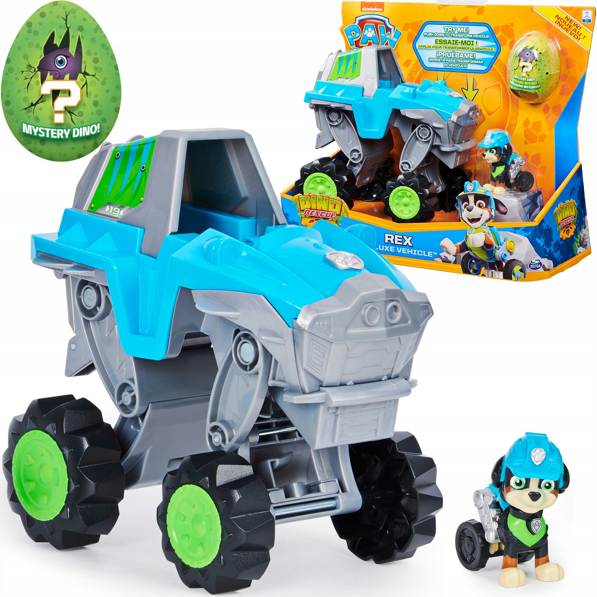 

Psi Patrol Dino Rescue Pojazd Deluxe I Figurka Rex
