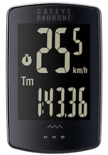 Licznik rowerowy Cateye Padrone Stealth CC-PA100W LCD uchwyt 25-26/31,8mm