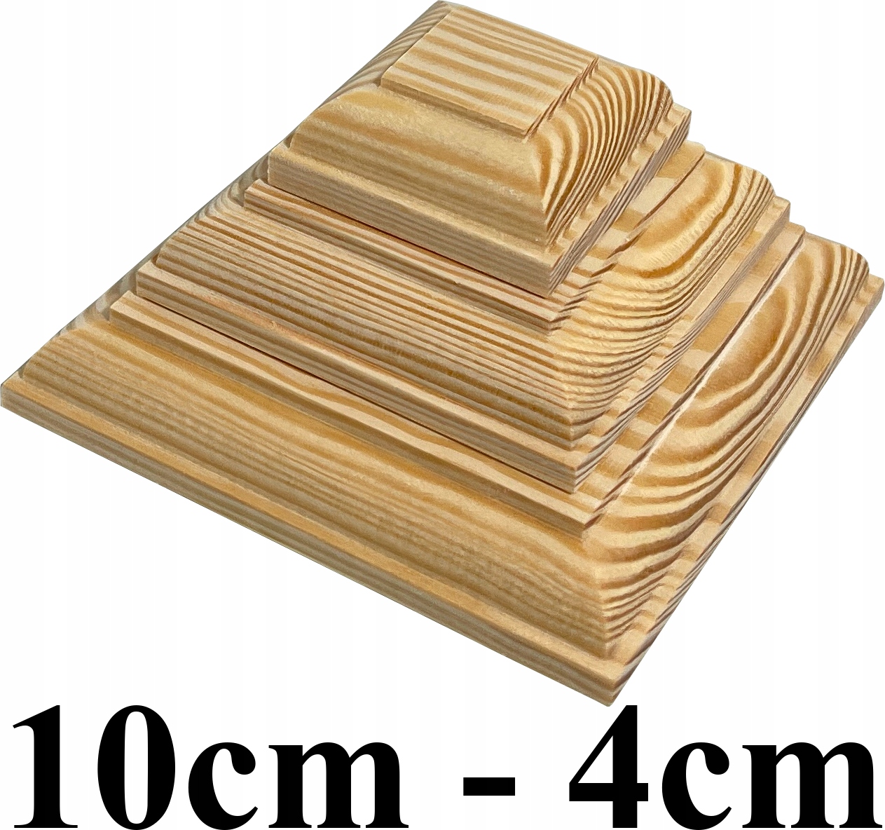 

Daszki na słupek drewniany Typ piramida 10cm 4cm