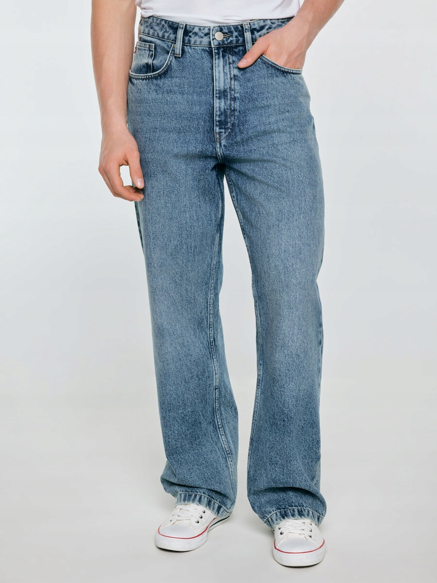 Big Star Pánské džíny loose modré Nate 385 33/32