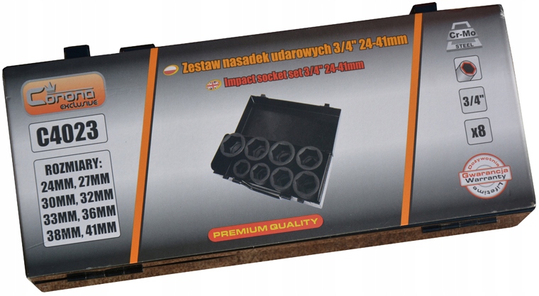 KLUCZE NASADOWE NASADKI UDAROWE 3/4' 24-41 C4023 Marka RICHMANN