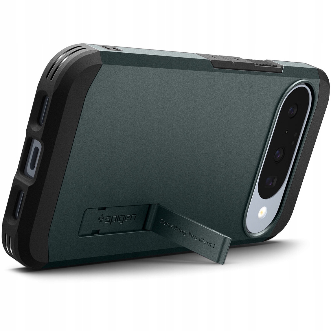 Pouzdro Spigen pro Pixel 10/Pro, pancéřové, odolné, s magnetickou nožkou