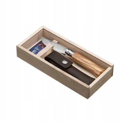 Opinel Nůž Luxury Olive 08 balení pouzdro