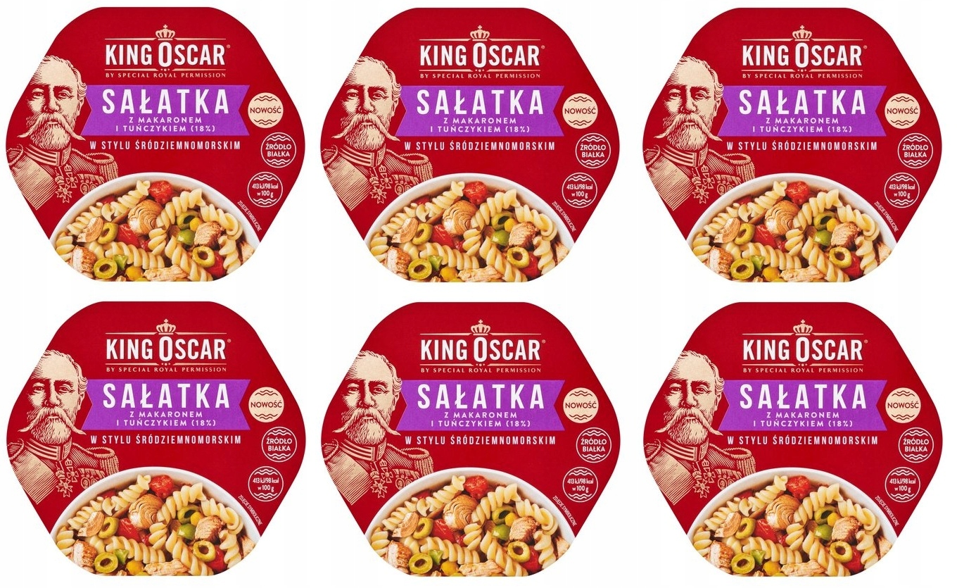 Levně 6 x 220 g King Oscar Salát s tuňákem ve středomořském stylu Karton