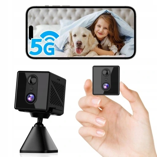 mini WiFi 5G Kamera Wewnętrzna z Czujnikiem Ruchu 2 obiektywy
