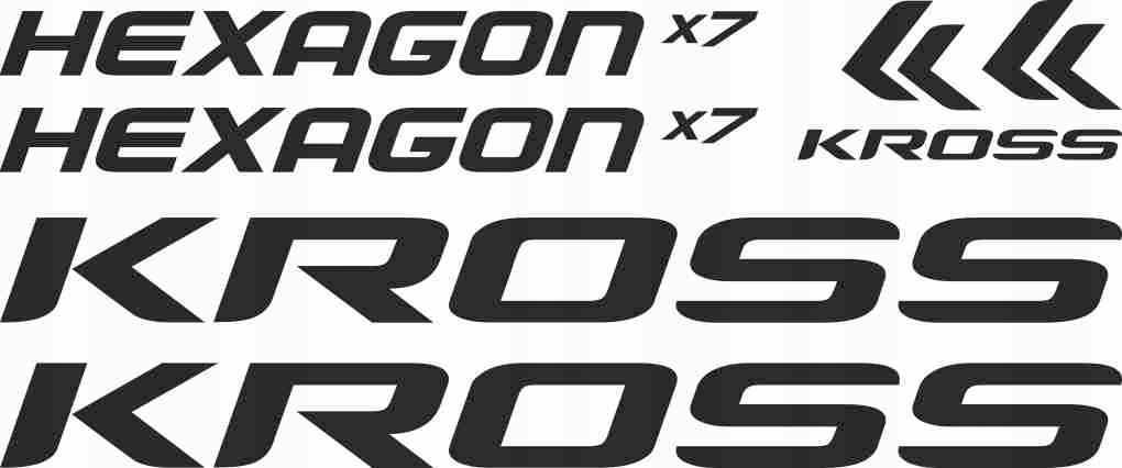 

Naklejki Zastępcze Na Rower Kross hexagon Kolory