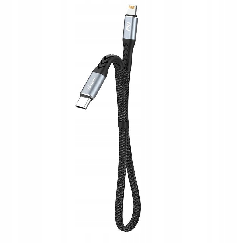Kabel przewód płaski krótki do iPhone Usb-c Lightning L10P Pd 20W 23cm cz