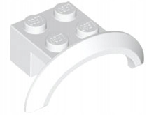 

Lego 98282 Błotnik Nadkole biały Nowy (2g)