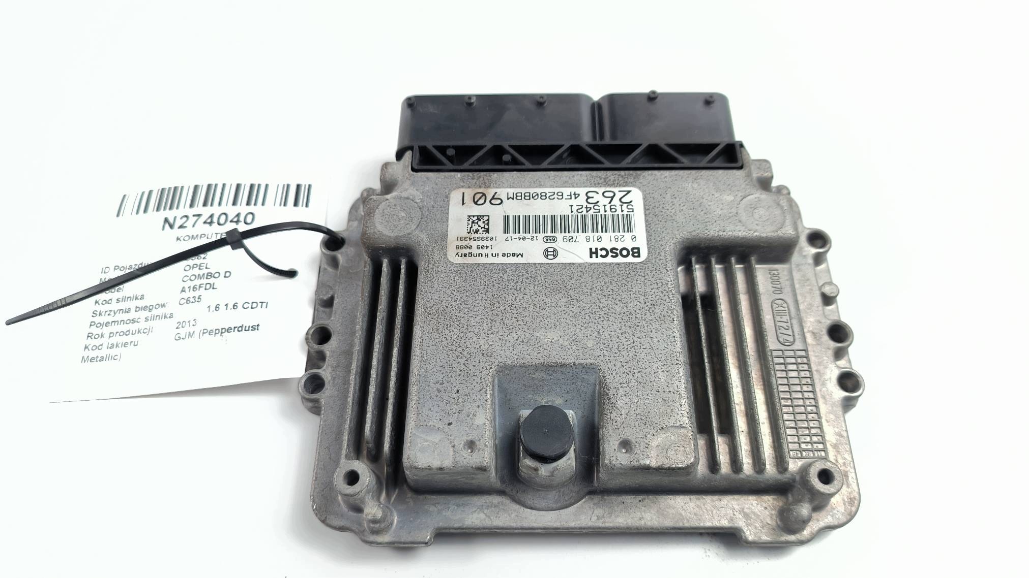 computer Motore ECU 51915421 1.6 CDTI OPEL COMBO D
