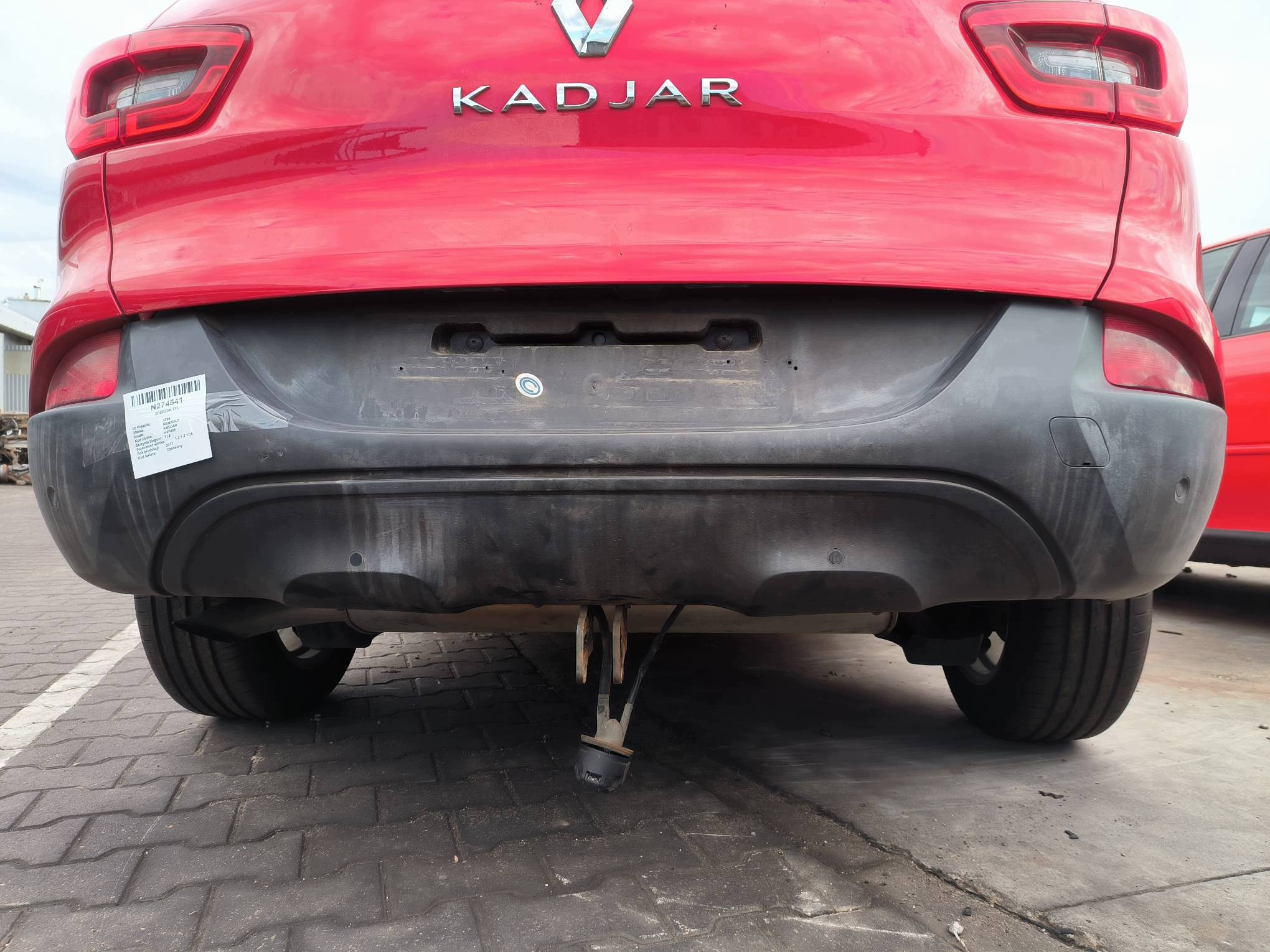 Stoßstange heck PDC roter RENAULT KADJAR