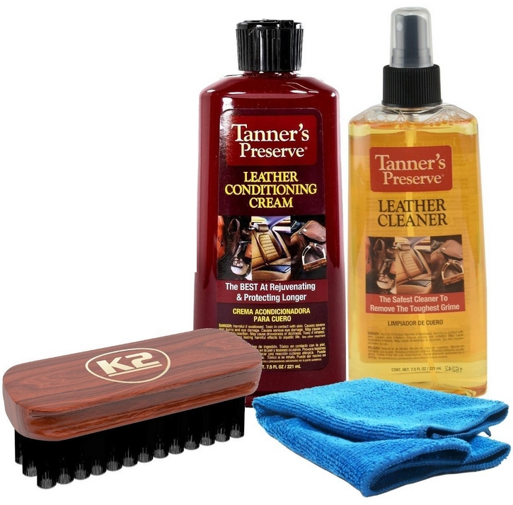 Zestaw Do Czyszczenia I Pielęgnacji Skóry Mebli K2