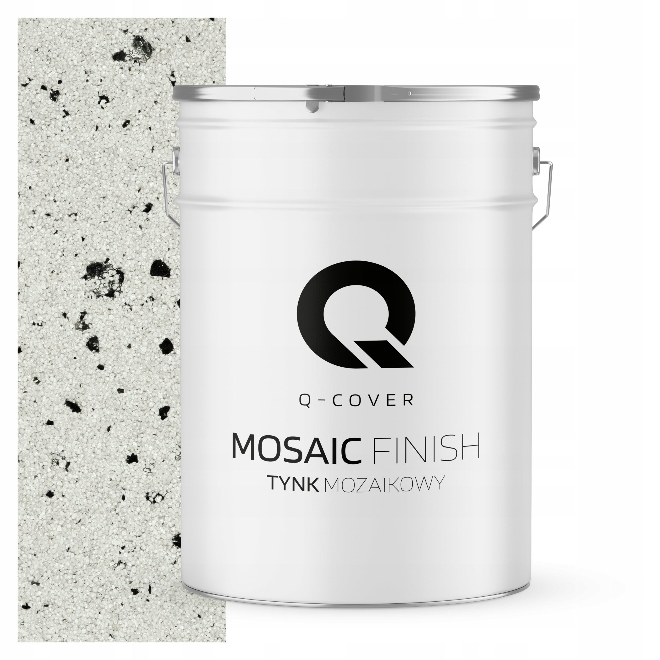Mozaiková Omietka Mozaika 25 Kg Biela S Čiernou Sľudou M02 Fasáda Prémiová Živica
