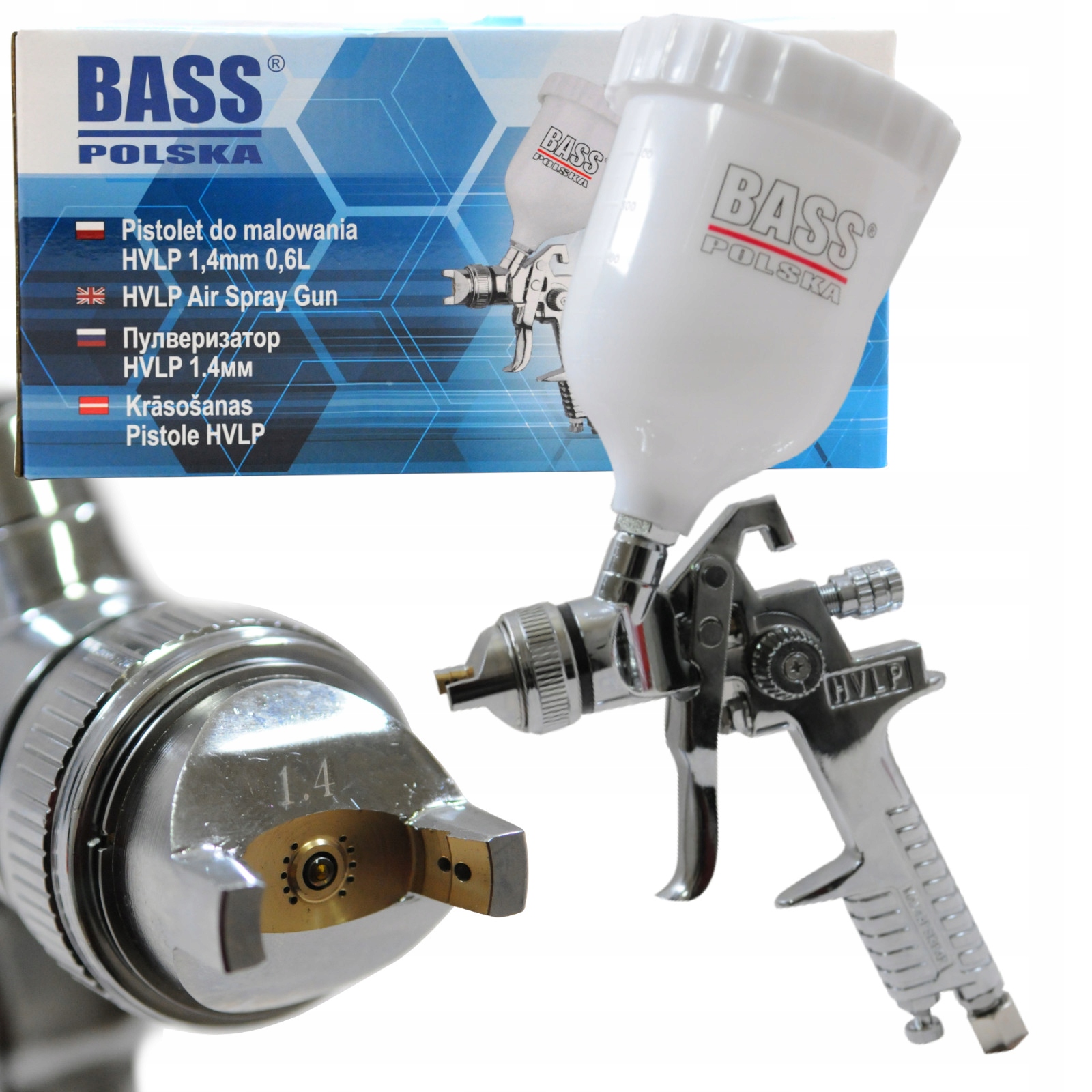 

Bass Lakierniczy Pistolet Do Malowania 1,4mm Hvlp