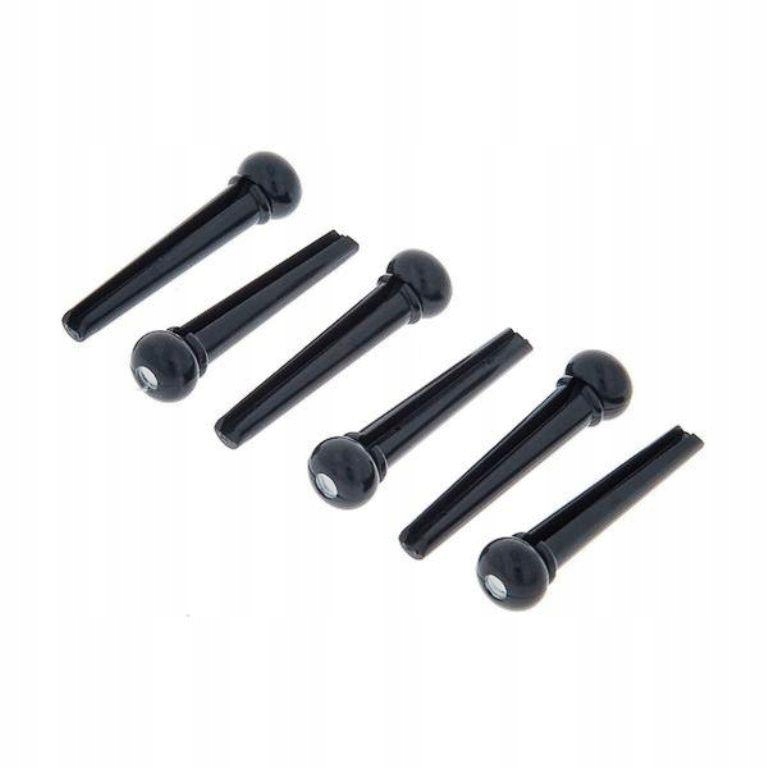 Zatyczka kołek do strun Supreme Black Dot 6 szt.